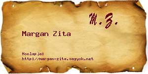 Margan Zita névjegykártya